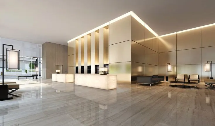 3D Hotel Interior Rendering