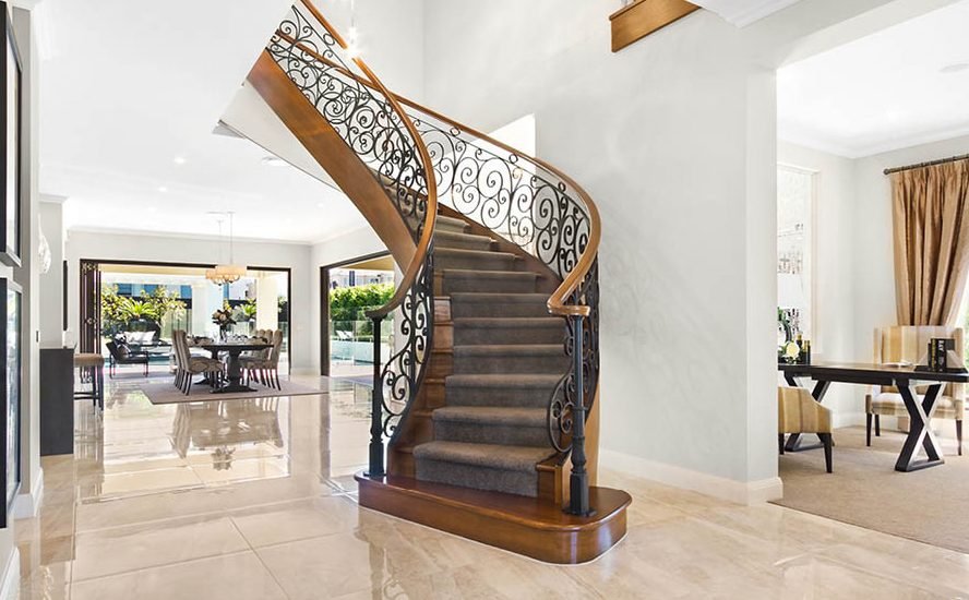 Wooden Railings with Curves