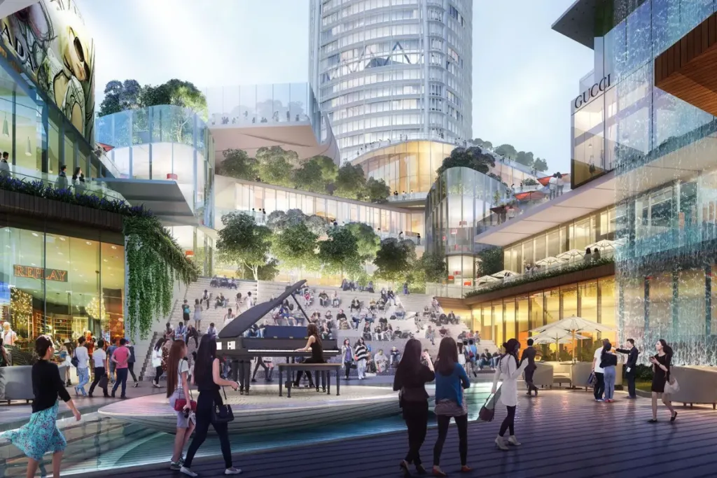 shopping mall rendering shopping mall rendering