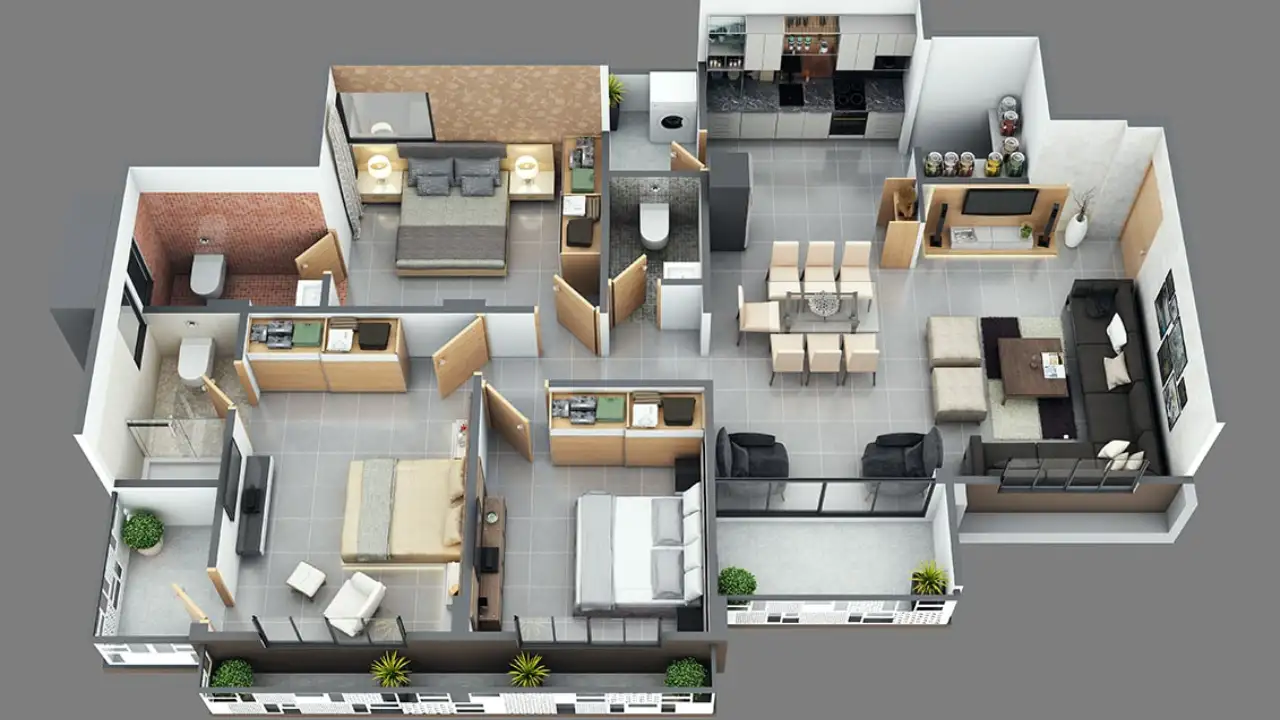 Renderings for Floor Plan Layouts- Renderings for Floor Plan Layouts