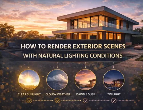 How to Render Exterior Scenes with Natural Lighting Conditions