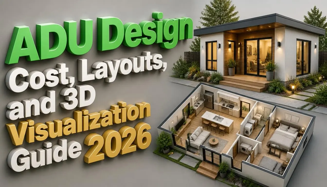 ADU design 3d visualization