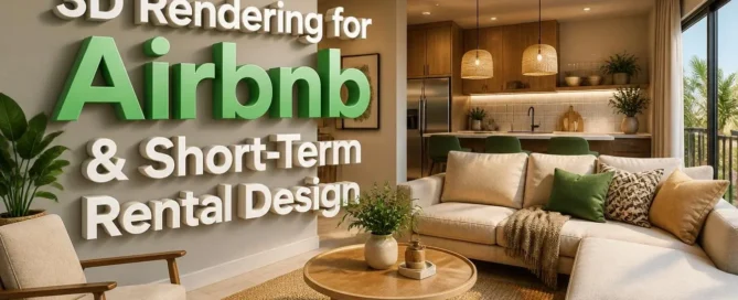 3D Rendering for Airbnb & Short-Term Rental Design
