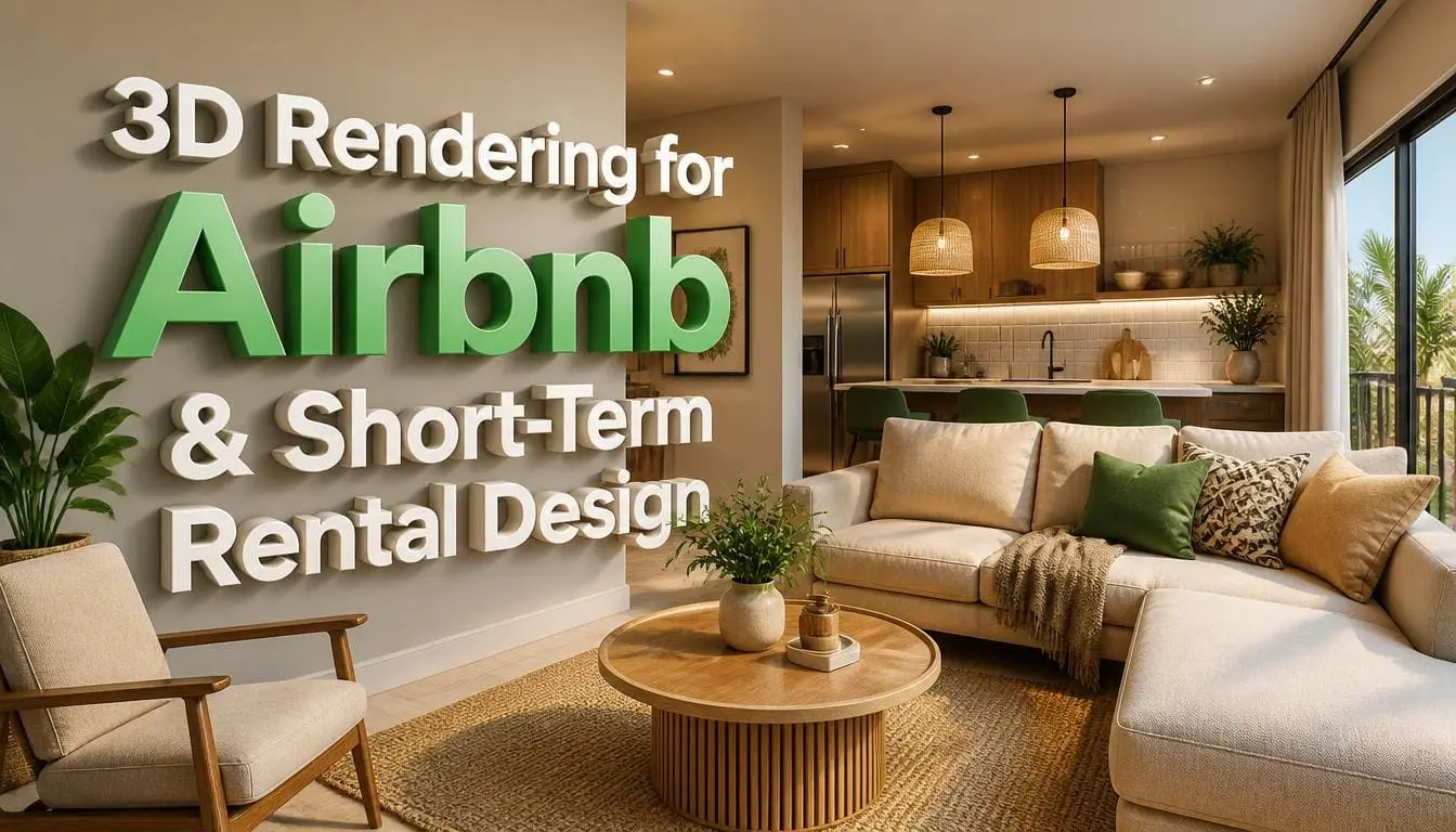 3D Rendering for Airbnb & Short-Term Rental Design