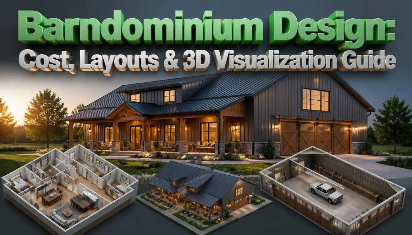 Barndominium Design Cost, Layouts & 3D Visualization