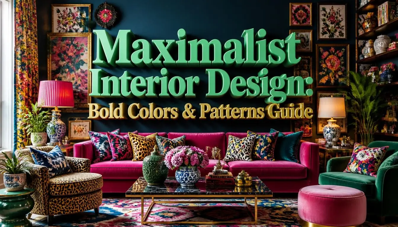Maximalist Interior Design Bold Colors & Patterns Guide