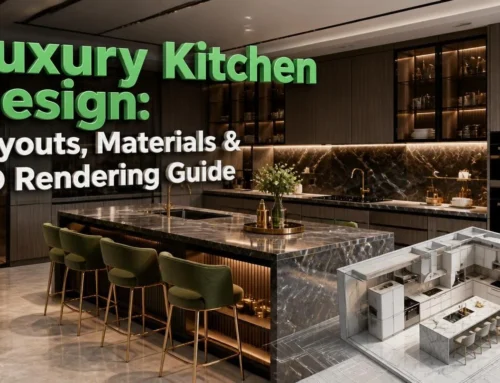 Luxury Kitchen Design: Layouts, Materials & 3D Rendering Guide