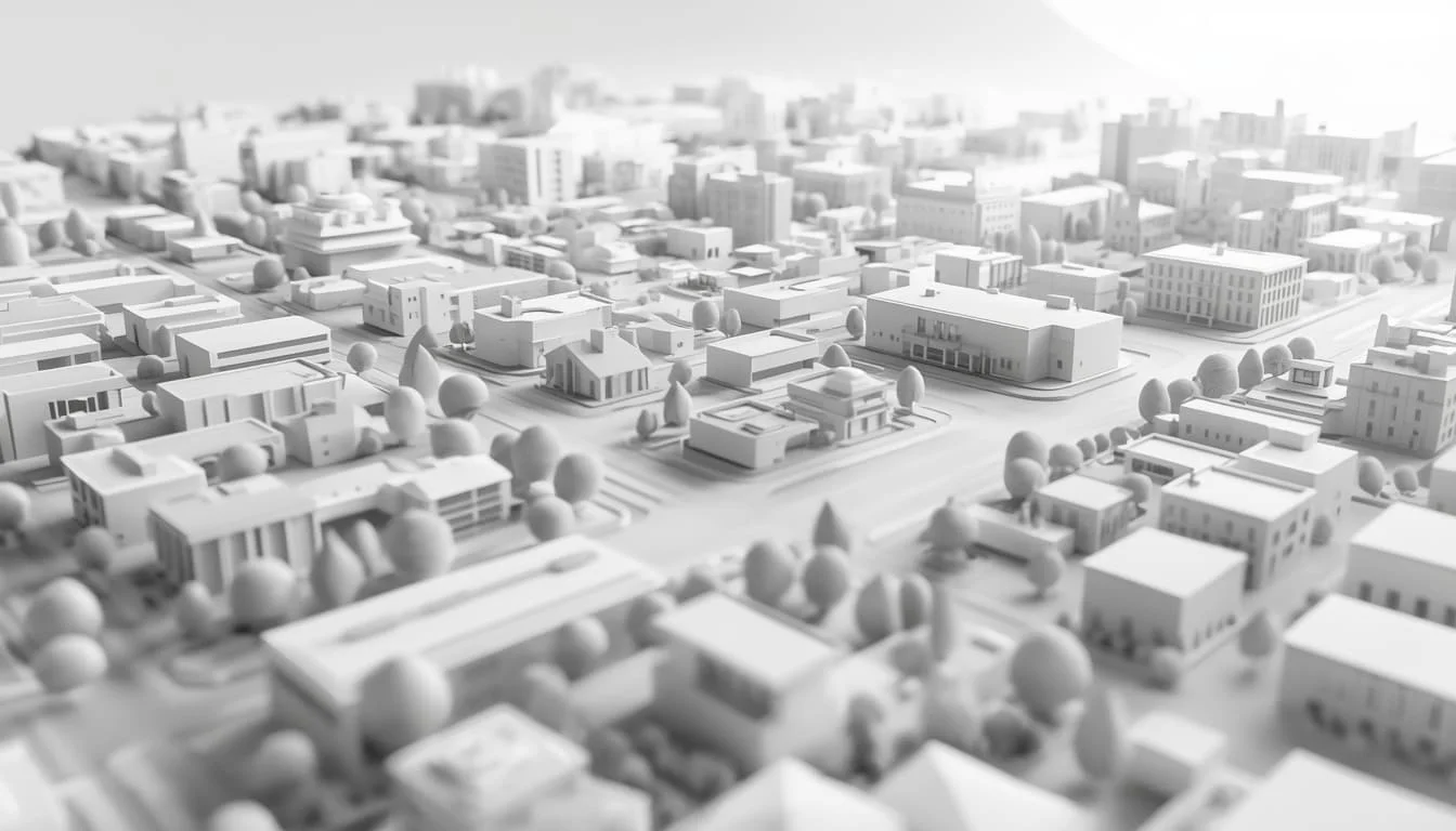 Clay Model / Ambient Occlusion Style interior rendering