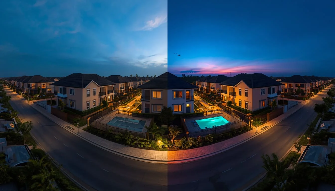 Day and Dusk Site Renderings
