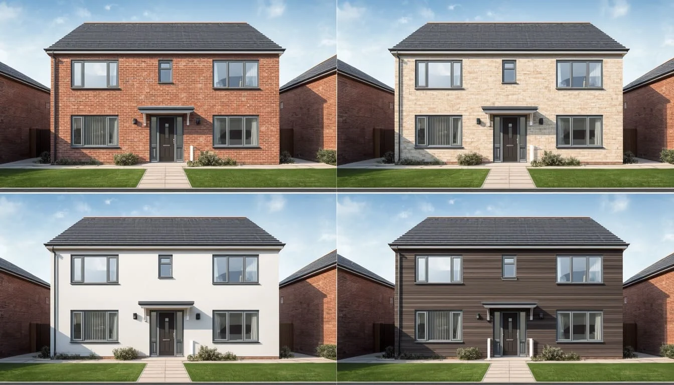 Façade & Material Variation Renders