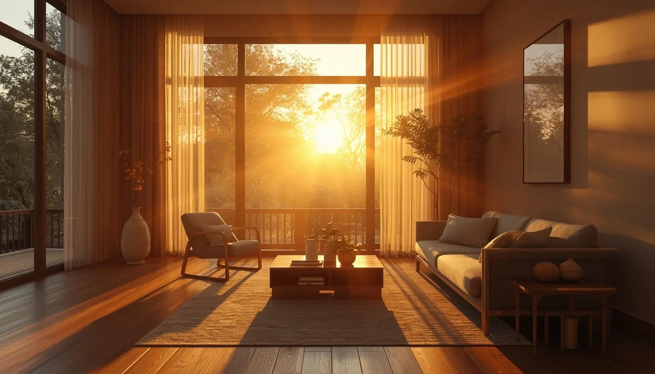 Golden Hour interior rendering