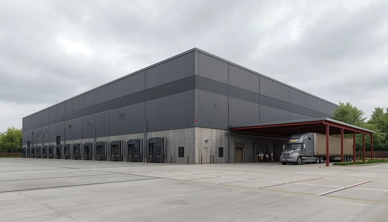 Industrial interior rendering
