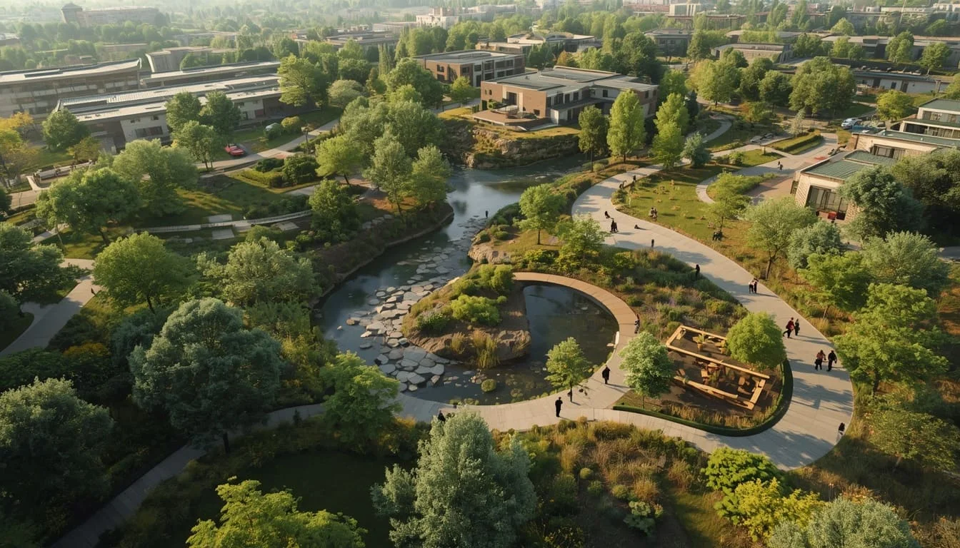 Landscape-Integrated Site Renders