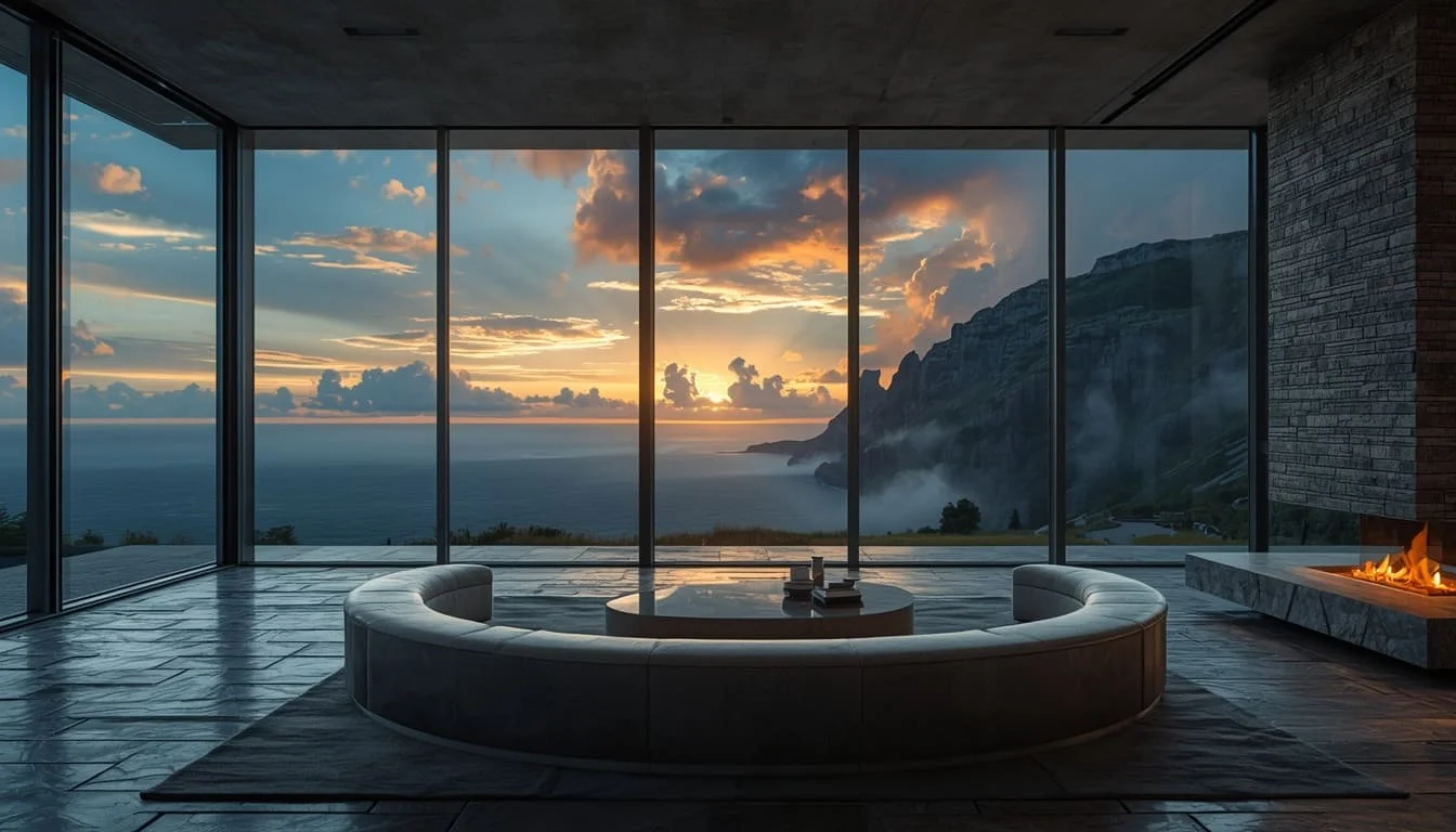 Matte Painting Composite interior rendering