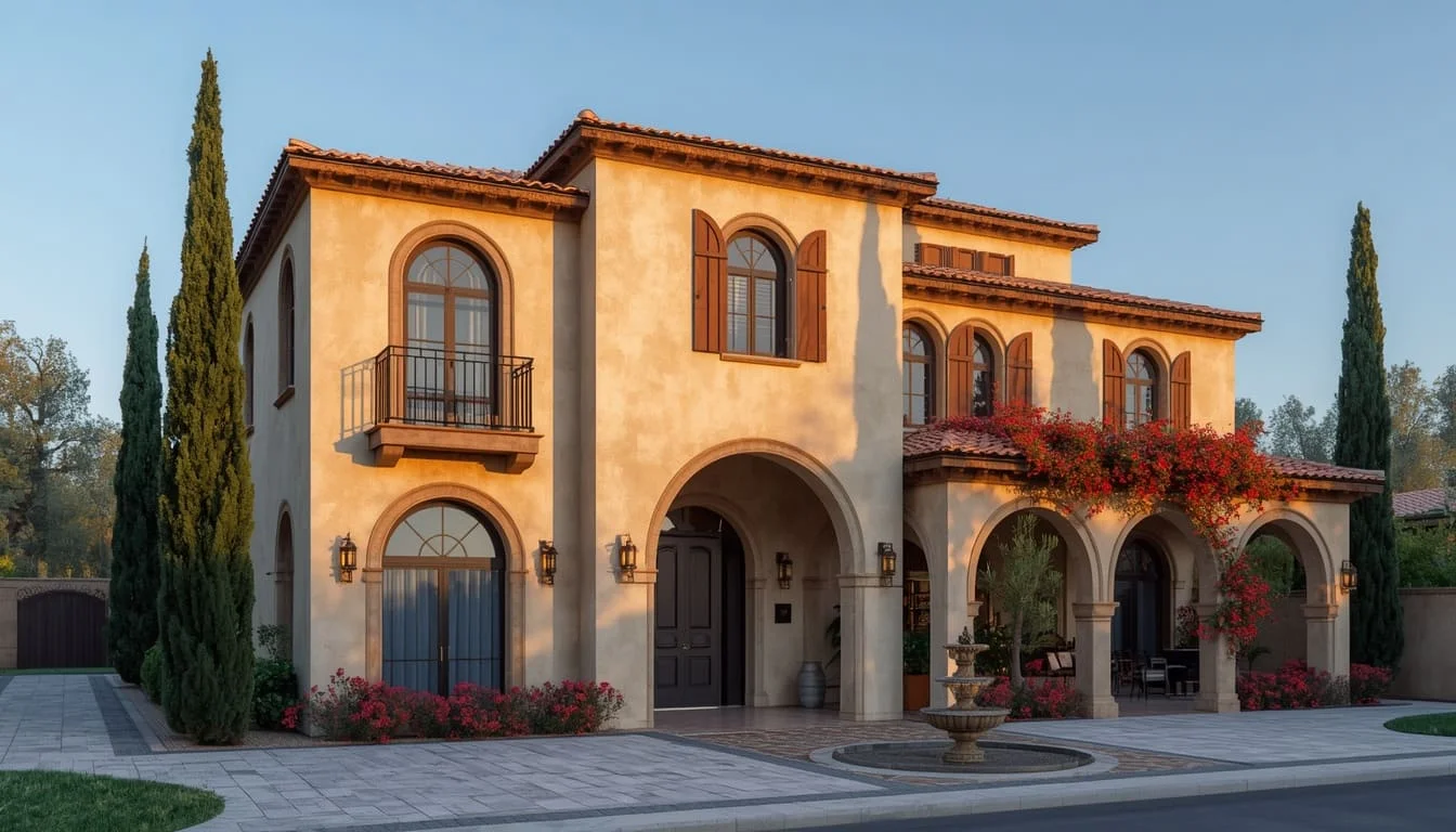 Mediterranean interior rendering
