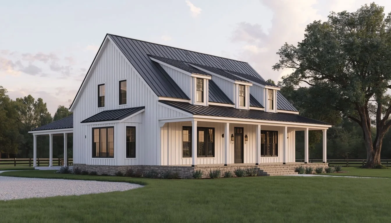 Modern Farmhouse interior rendering