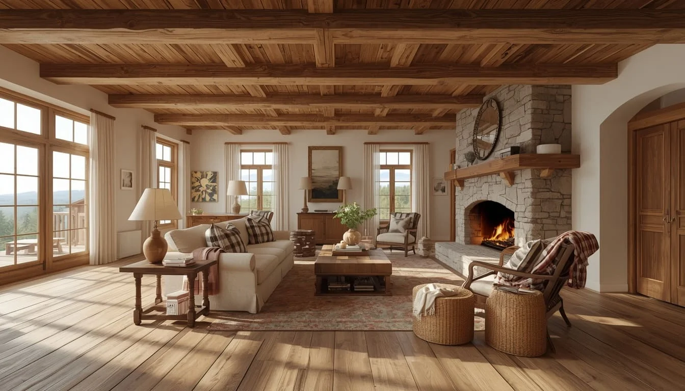 Rustic & Farmhouse interior rendering