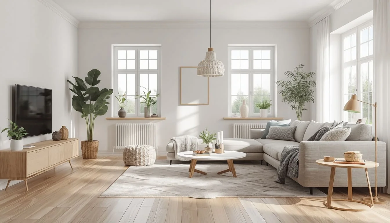 Scandinavian interior rendering