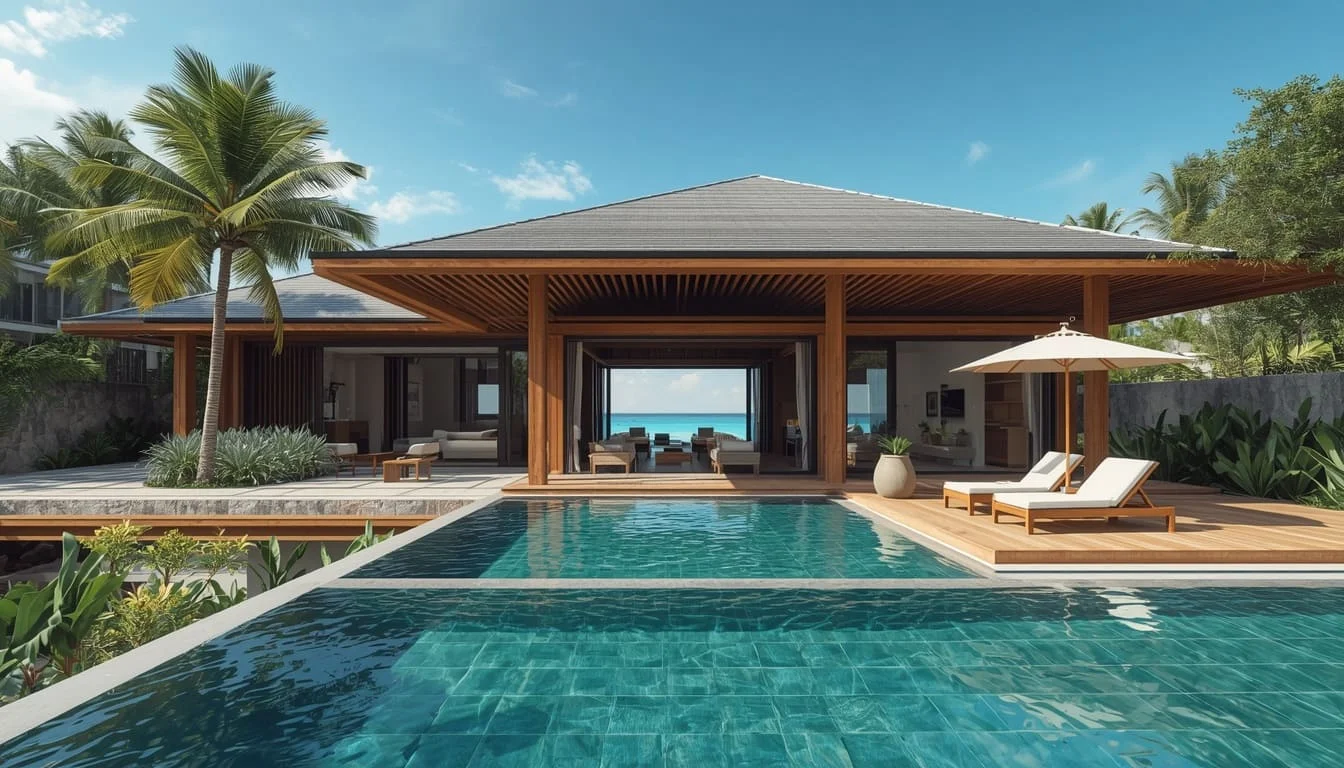 Tropical & Coastal interior rendering