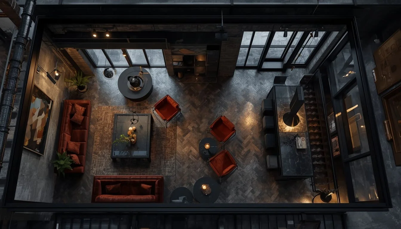 Urban Contemporary interior rendering