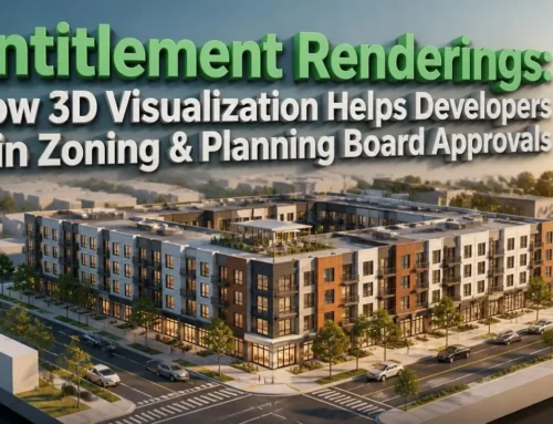Entitlement Renderings: How 3D Visualization Helps Developers Win Zoning & Planning Board Approvals